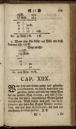 Cap. XIIX. Wenn forn und hinten gantze und gebrochene vorkommen, [...]