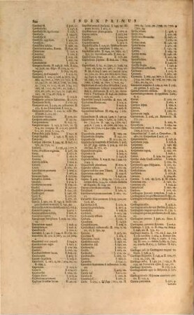 Caii Plinii Secundi Historiæ Naturalis Libri XXXVII., [2,2]. Historiae Naturalis C. Plinii Secundi Indices Locupletissimi Tres ...
