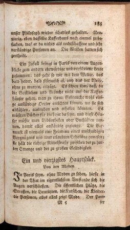 Ein und vierzigstes Hauptstück - Funfzigstes Hauptstück