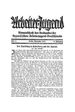 Der Parteitag in Heidelberg und die Jugend