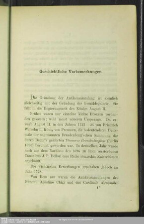 Geschichtliche Vorbemerkungen