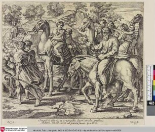 [Jacob kehrt zu seinem Vater Isaac zurück.; Retour de Jacob vers son père Isaac.]