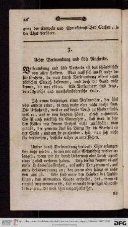 3. Ueber Verleumdung und üble Nachrede