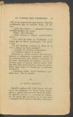 III - La reina Margot