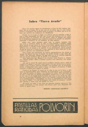 Sobre "Tierra arada"