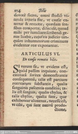 Articulus VI. De Causis remotis bilis
