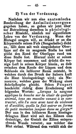 2) Von der Verdauung.