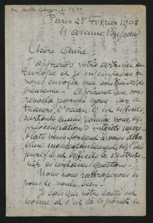Brief an Lilli Lehmann : 27.02.1902