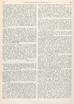 867-869 [Rezension] Klostermann, Ferdinand, Prinzip Gemeinde