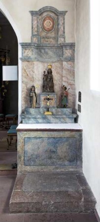 Madonna mit Kind und den beiden Heiligen Odilia und Jodokus
