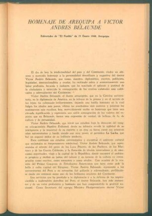 El homenaje de Arequipa