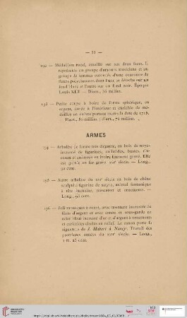 Armes (Nr. 194 - 210)