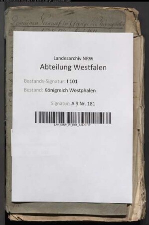 Verkauf verschiedener Nutzungsgegenstände des aufgehobenen Kollegiatstifts Wiedenbrück