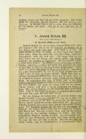9. Friedrich Wilhelm III