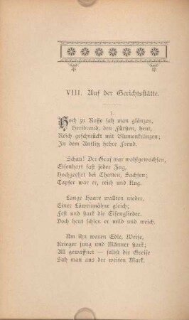 VIII. Auf der Gerichtsstätte.