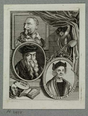 Albrecht Dürer d.Ä. und zwei weitere Künstlerbildnisse