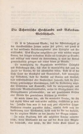 Die Schottische Hochlands und Ackerbau-Gesellschaft.