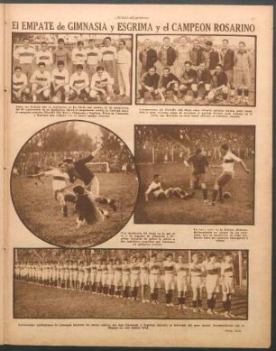 El empate de gimnasia y esgrima y el campeón rosarino [Fotografías]