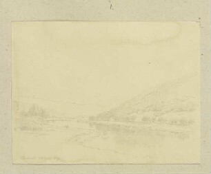 Flusslandschaft bei Eberbach am Neckar