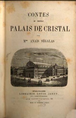 Contes du nouveau Palais de Cristal