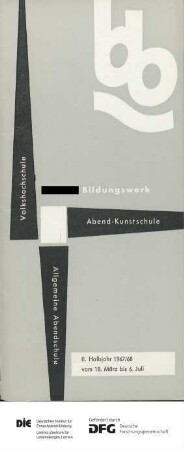 Programm 2. Semester 1967/1968