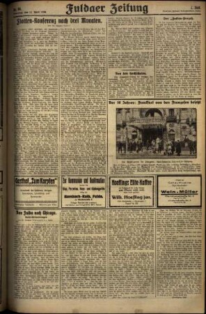 Zweite Ausgabe vom Samstag, den 12. April 1930.