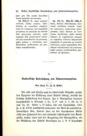 32-58 Textkritische Untersuchung zum Johannesevangelium