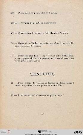 Tentures (Nr. 72-73)