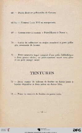 Tentures (Nr. 72-73)