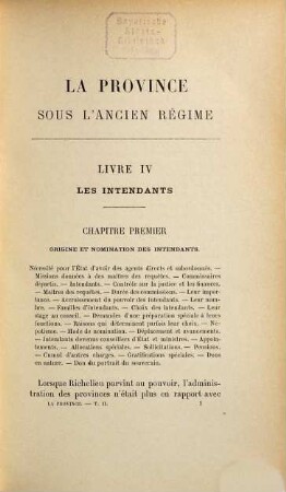 La province sous l'ancien régime, 2