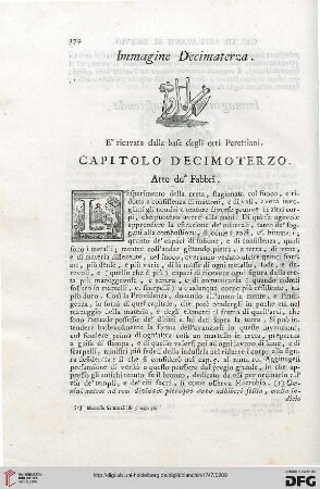 Capitolo decimoterzo: Arte de’fabbri