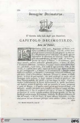 Capitolo decimoterzo: Arte de’fabbri