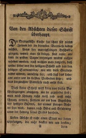 Von den Absichten dieser Schrift überhaupt. - Anwendung des Vorhergehenden.