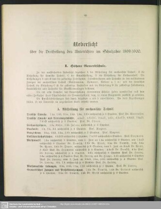 I. Höhere Gewerbschule