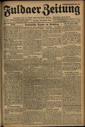 Ausgabe vom Samstag, den 30. Januar 1926.