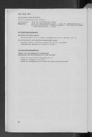 I.5 Aufsichtsbehörde