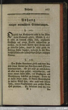 Anhang einiger vermischten Erinnerungen
