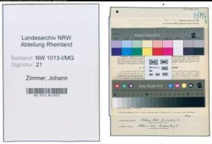Entnazifizierung Johann Zimmer , geb. 25.06.1891 (Hausmeister)