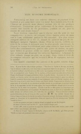 XXIII. Economie domestique