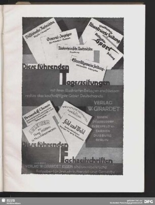 Diese führenden Tageszeitungen. Verlag W. Girardet