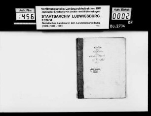 Beiträge des [Esslinger Konrektors] Karl Pfaff zur historiographischen Beschreibung des Oberamts