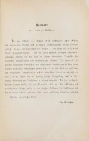 Vorwort zur siebenten Auflage