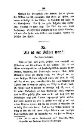 Als ich der Müller war
