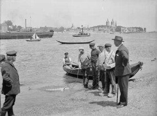 Störfang am Köteloorth unterhalb der Reeser Schanz, im Hintergrund Rees