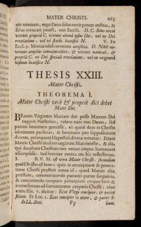 265-275, Theorema I - III