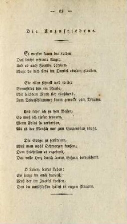 Die Unzufriedene