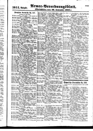 1644. Ausgabe. Mittwoch, 26. September 1917