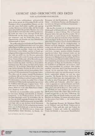 Gesicht und Geschichte des Erzes