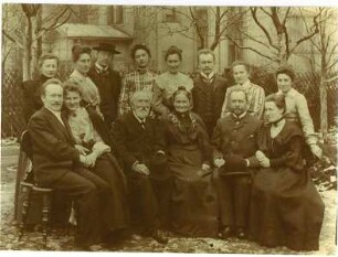 Familie Emil Alwin Gottschaldt, Neujahr 1900