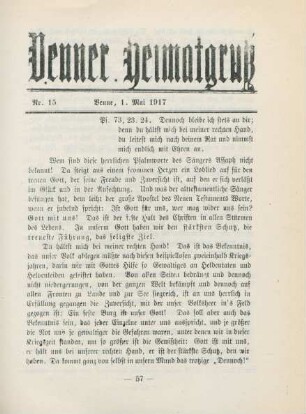 15.1917: Venner Heimatgruss
